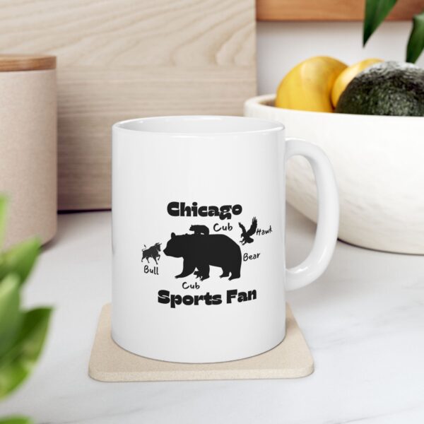Chicago Sports Fan Bear and Cub Ceramic Mug