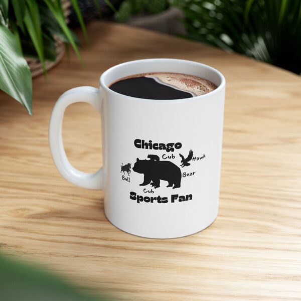 Chicago Sports Fan Bear and Cub Ceramic Mug