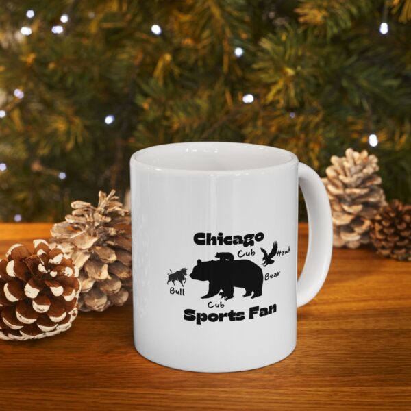 Chicago Sports Fan Bear and Cub Ceramic Mug
