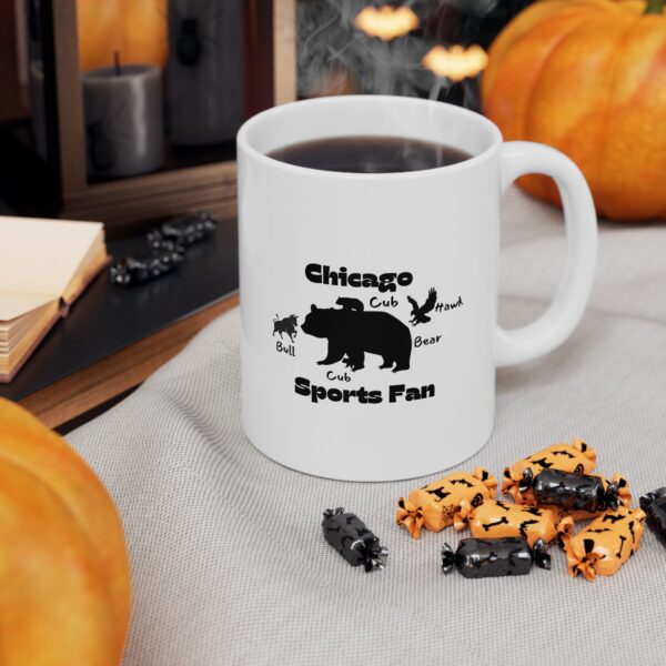 Chicago Sports Fan Bear and Cub Ceramic Mug