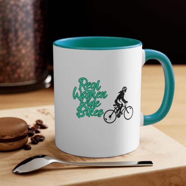Real Women Ride Bikes Accent Mug