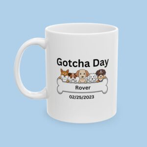 Personalized Gotcha Day for your Dog Ceramic Mug