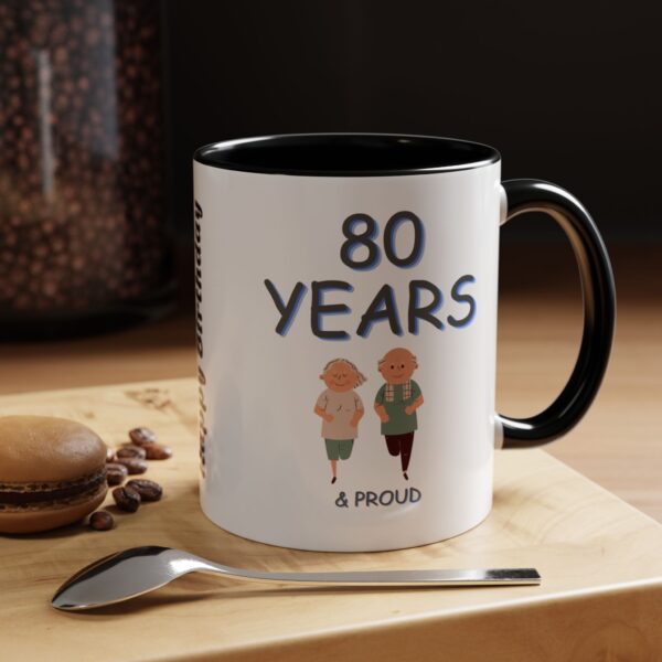 Personalized  Happy Birthday Mug for Seniors Accent Coffee Mug - Image 3