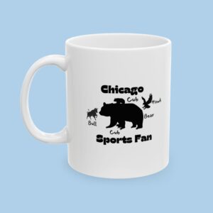 Chicago Sports Fan Bear and Cub Ceramic Mug