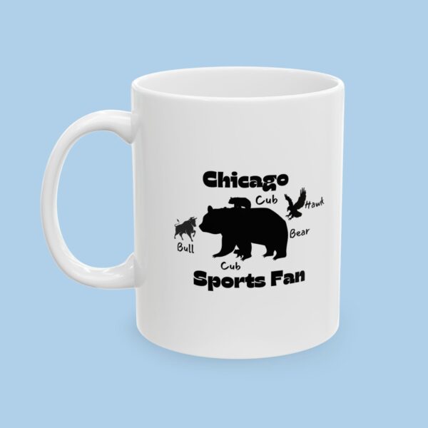 Chicago Sports Fan Bear and Cub Ceramic Mug