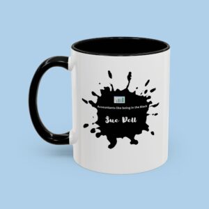 Accountants Like Being in the Black Accent Coffee Mug