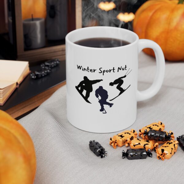 Winter Sport Nut Ceramic Mug