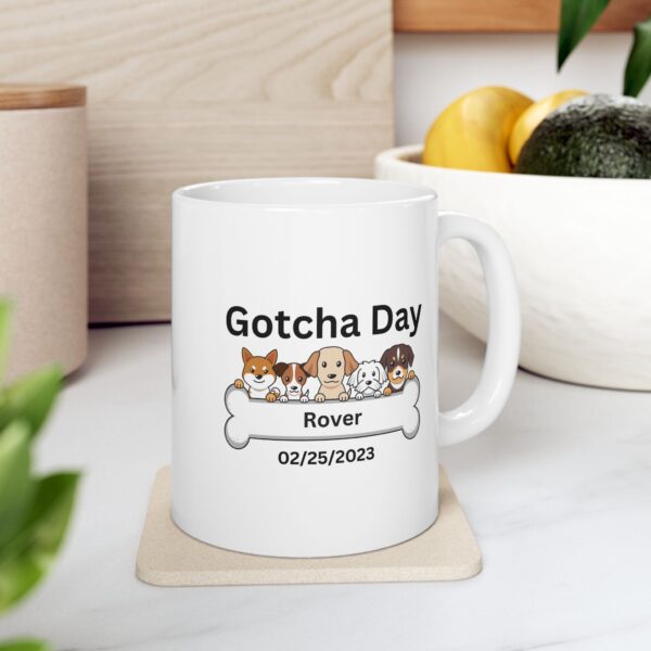 Personalized Gotcha Day for your Dog Ceramic Mug