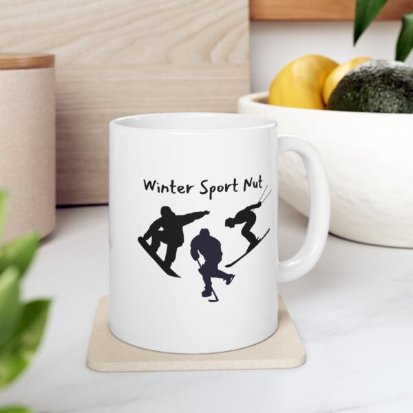 Winter Sport Nut Ceramic Mug