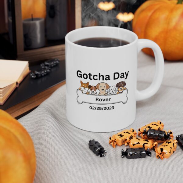 Personalized Gotcha Day for your Dog Ceramic Mug