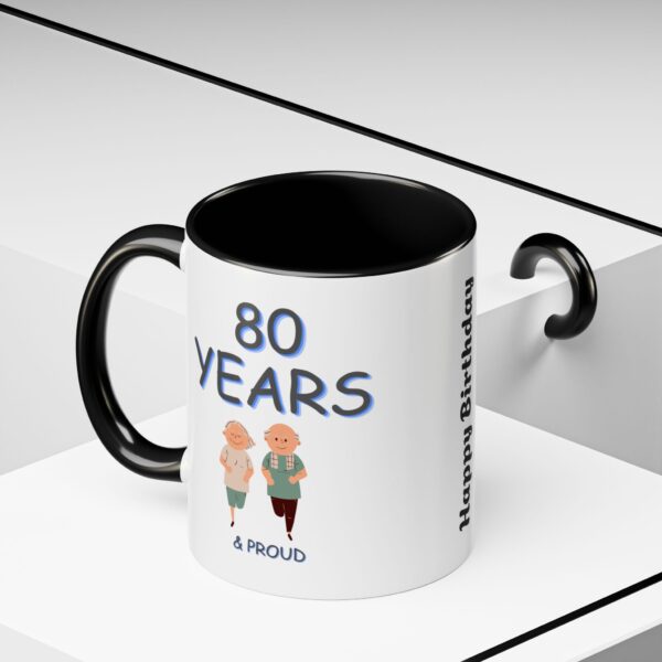 Personalized  Happy Birthday Mug for Seniors Accent Coffee Mug - Image 2