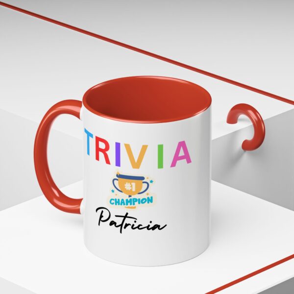 Personalized Trivia Champion Accent Coffee Mug