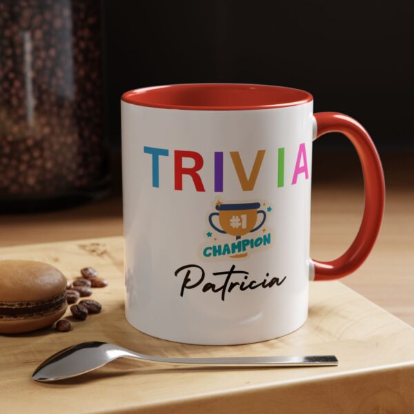 Personalized Trivia Champion Accent Coffee Mug