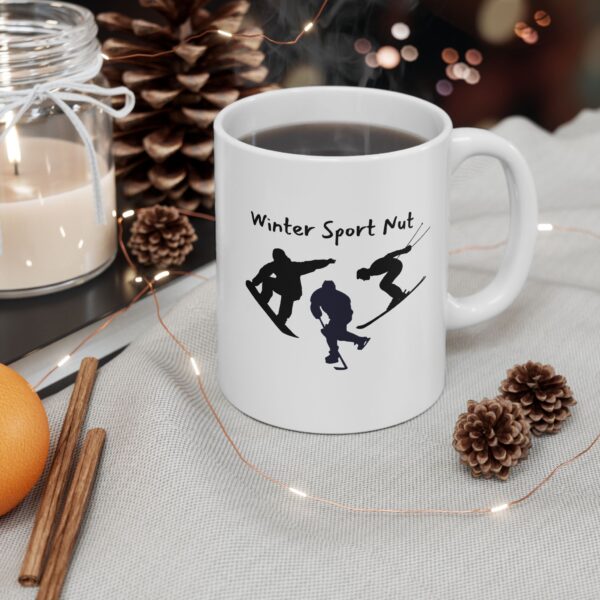 Winter Sport Nut Ceramic Mug