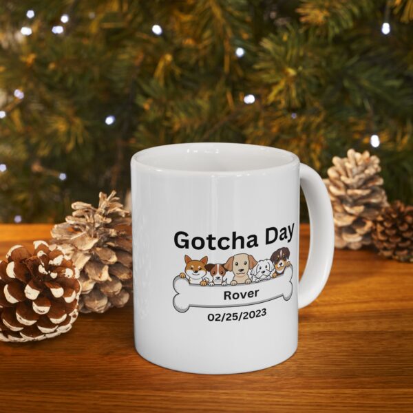 Personalized Gotcha Day for your Dog Ceramic Mug