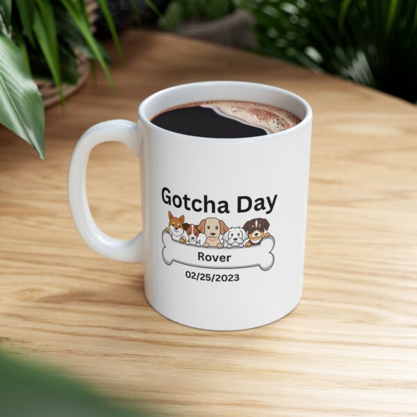 Personalized Gotcha Day for your Dog Ceramic Mug