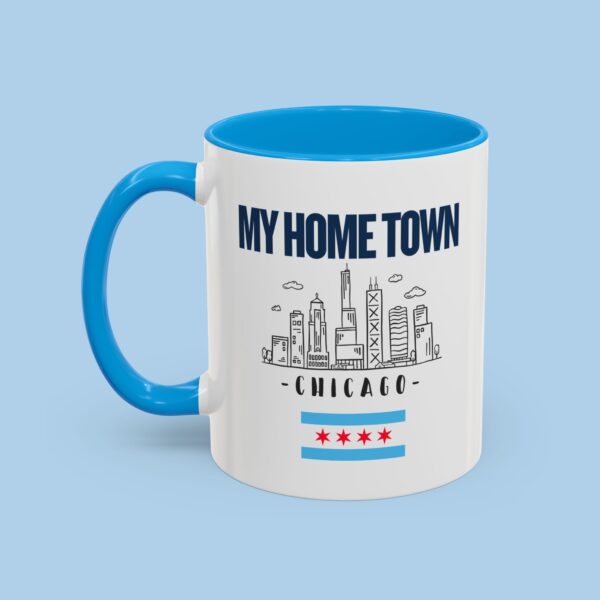 My Home Town Chicago Colorful Mugs, gifts for her, gifts for him, Cubs, Lakefront