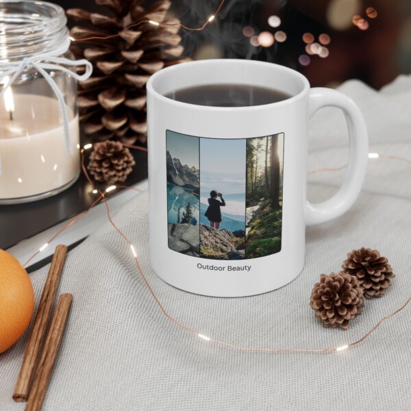 Outdoor Beauty Ceramic Mug, gifts for her, gifts for him, Mountains and Forests