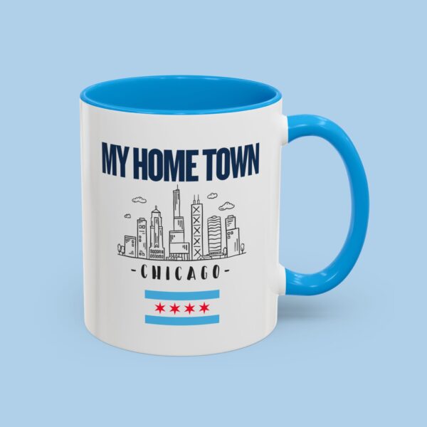 My Home Town Chicago Colorful Mugs, gifts for her, gifts for him, Cubs, Lakefront