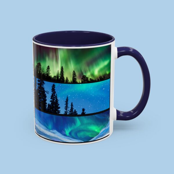 Personalized Northern Lights Bucket List Accent Coffee Mug