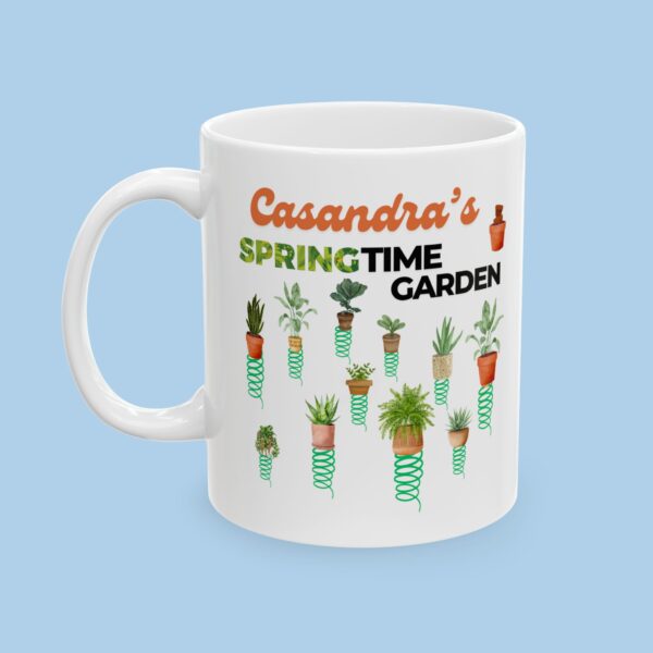 Personalized Spring Garden Ceramic Mug