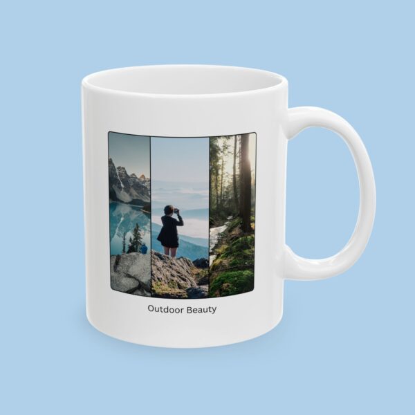 Outdoor Beauty Ceramic Mug, gifts for her, gifts for him, Mountains and Forests