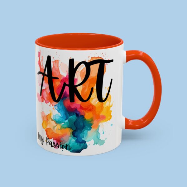 Art My Passion Colorful Mugs, gifts for her, gifts for him, Artist, paint, - Image 5