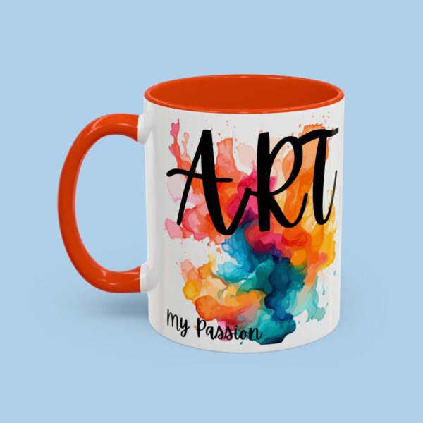 Art My Passion Colorful Mugs, gifts for her, gifts for him, Artist, paint, - Image 6