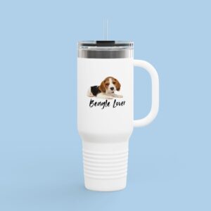 Beagle Lover Insulated Travel Mug, 40oz