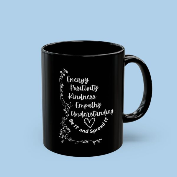 Be It Spread It Black Mug
