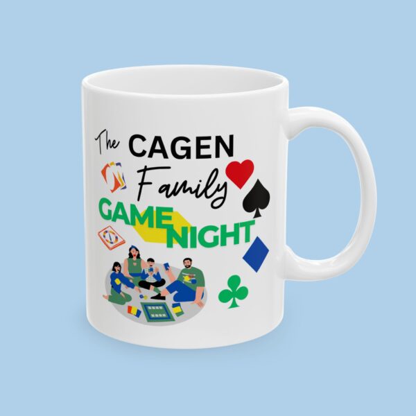 Personalized Family Game Night Ceramic Mug