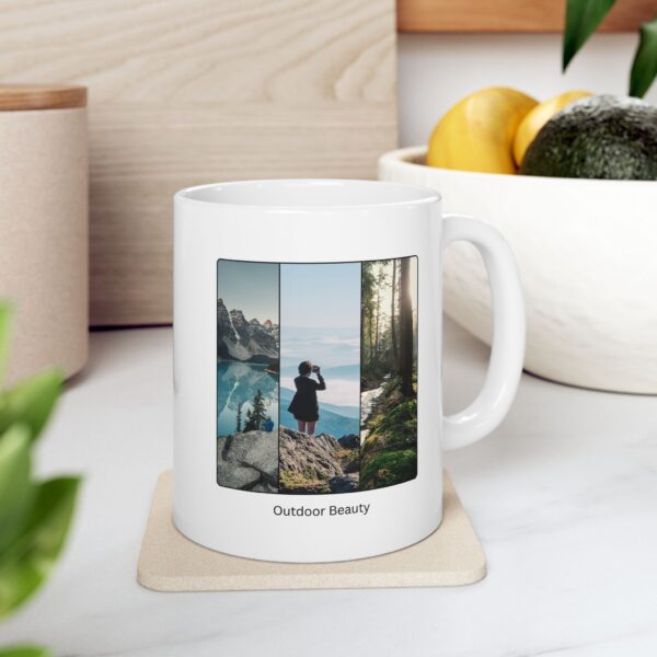 Outdoor Beauty Ceramic Mug, gifts for her, gifts for him, Mountains and Forests