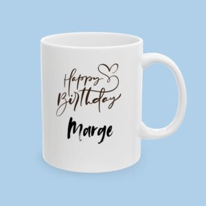 Personalized Happy Birthday Ceramic Mug