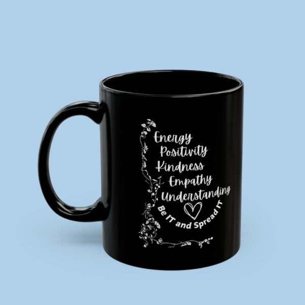 Be It Spread It Black Mug