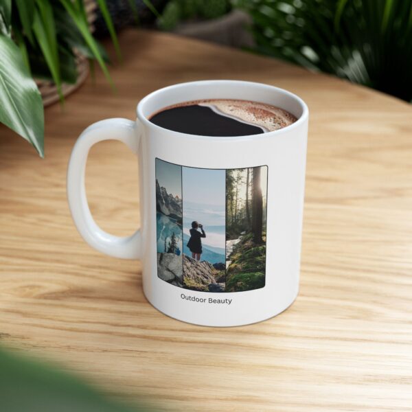 Outdoor Beauty Ceramic Mug, gifts for her, gifts for him, Mountains and Forests