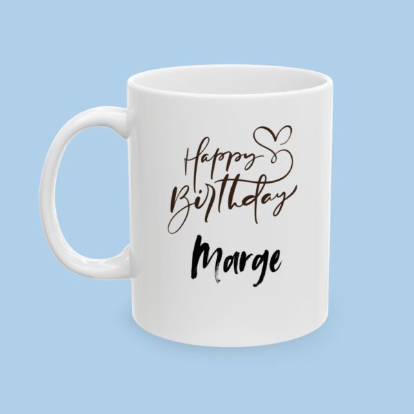Personalized Happy Birthday Ceramic Mug