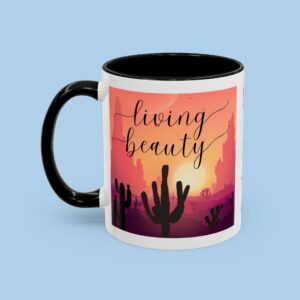 Personalized Living Beauty Accent Coffee Mug