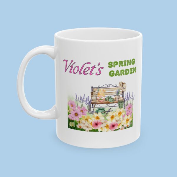 Personalized Spring Garden Ceramic Mug