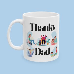 Thanks Dad Ceramic Mug, Happy Fathers Day