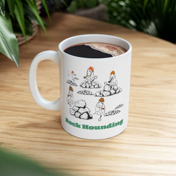 Rock Hounding Dog Ceramic Mug, Lapidary, Arts and Crafts - Image 5