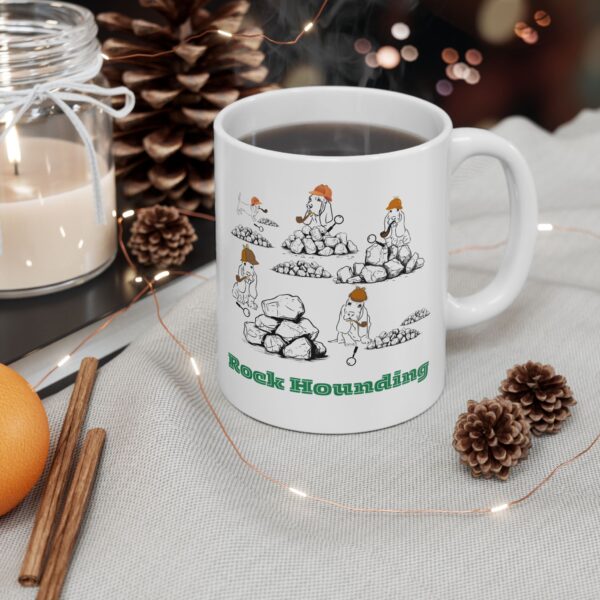 Rock Hounding Dog Ceramic Mug, Lapidary, Arts and Crafts - Image 3